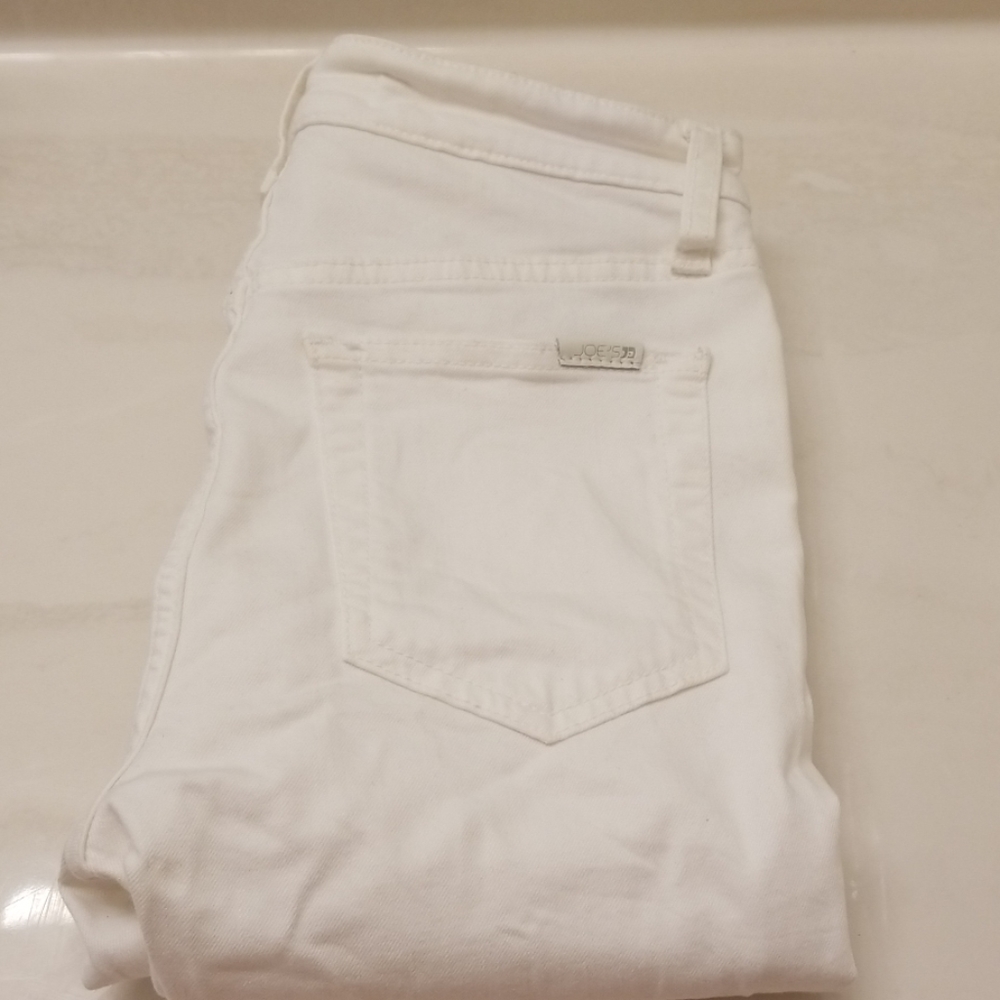 Joe's white high rise Skinny jeans sz 24